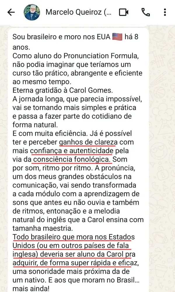 Recado de aluno
