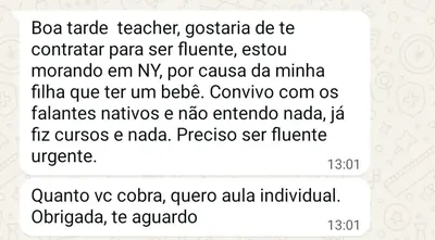 Pedido de aula particular